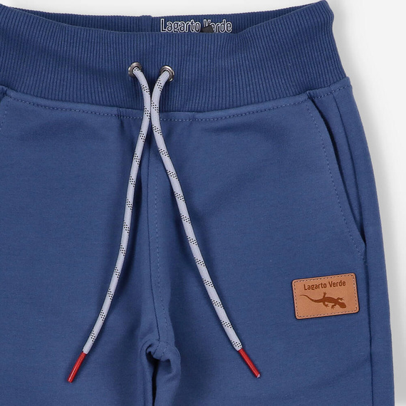 KAR-0032/NIE Spodnie dresowe dla chłopca Lagarto Verde - niebieski