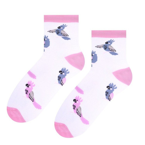 099 Skarpety damskie "Mama i córka" Steven 553 m.j.szary