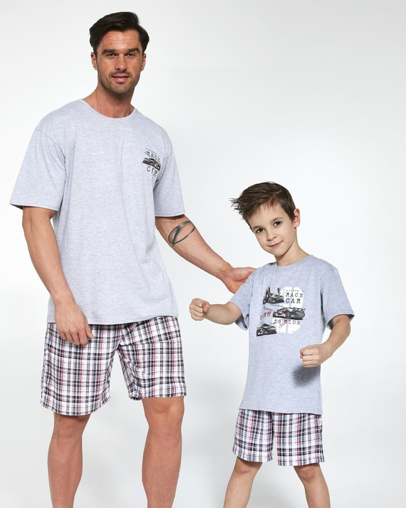 789,790/97 Race Car Piżama Chłopięca Cornette - melanż