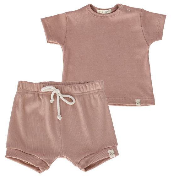 DUSTY PINK komplet koszulka + spodenki Yosoy brudny róż