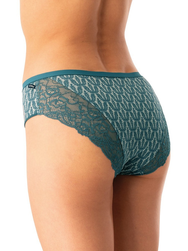 Figi damskie bawełniane Key LPC 512 zielony różowy – zestaw 2 sztuki w pudełku, wygodny fason