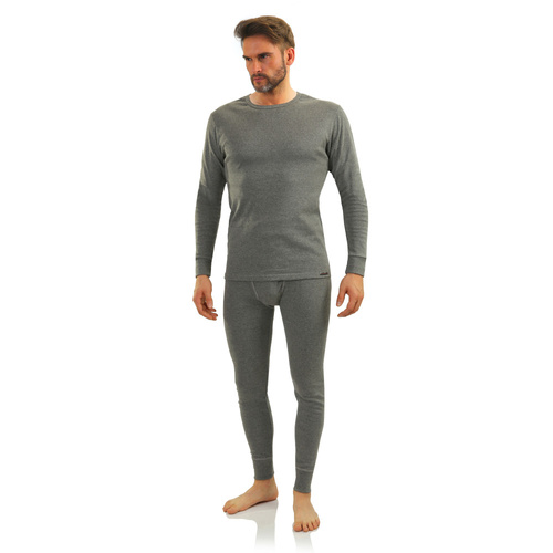 111 Podkoszulek bawełniany z długim rękawem Sesto Senso- średni melanż