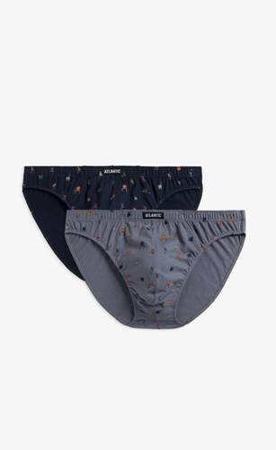 2MP-003 A'2 Slipy męskie Atlantic- szary granatowy