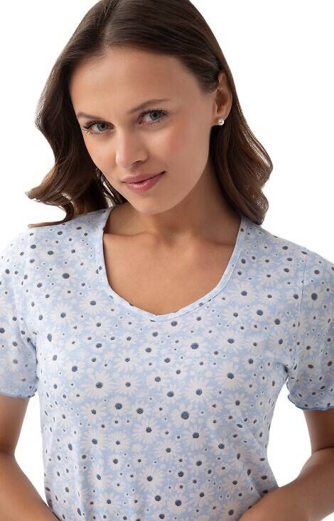 284 Koszula Nocna Luna -niebieska