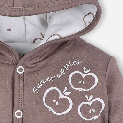 ABN-5308/CZE Happy Apples Kurtka z bawełny organicznej Nini malinowy