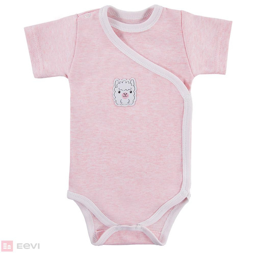 Body regulowane krótki rękaw "Baby Love" Ewa Klucze- róż