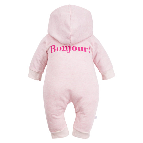 Bonjour Kombinezon dresowy z kapturem Eevi - różowy