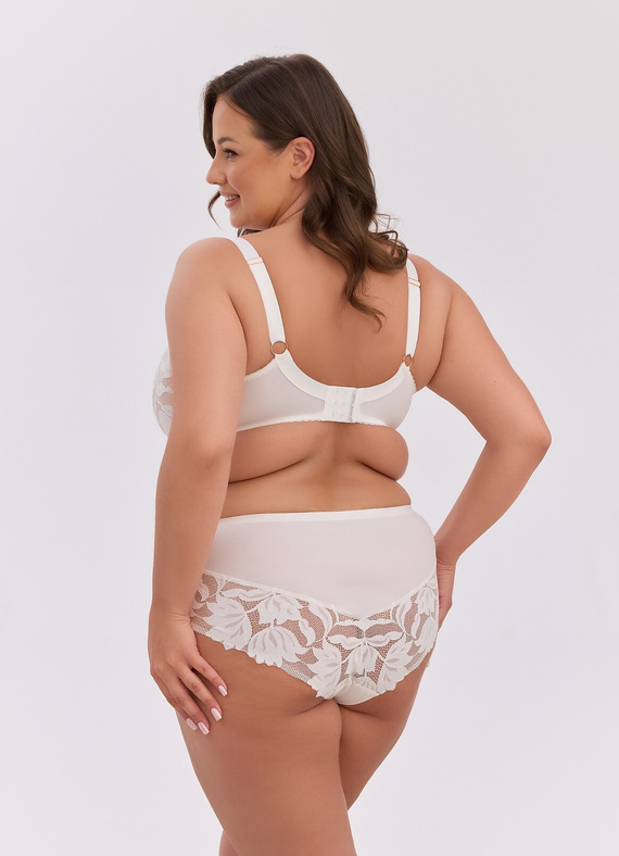 Figi GFP 1134 Keto Gaia ecru-mokka – pełny krój, koronka, komfort