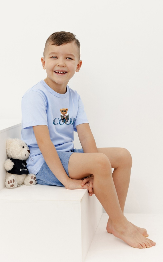 3410, 3411 Lucas piżama chłopięca Taro - błękitny