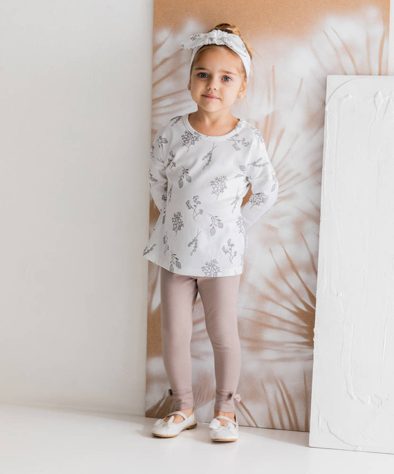 183065 Opaska z węzełkiem "Gaja" Nicol - kremowy