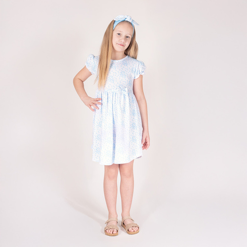 213167 Sukienka z krótkim rękawem "Nelly" Nicol - niebieski