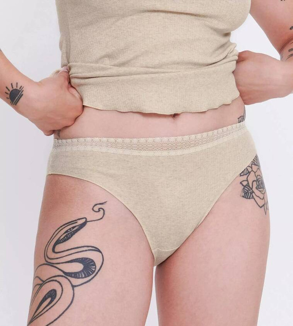 GO Ribbed R Tai C2P Figi Damskie 2-pak Sloggi - grey combination