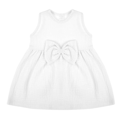 207021 Muślin Sukienka na ramiączkach Nicol - biała