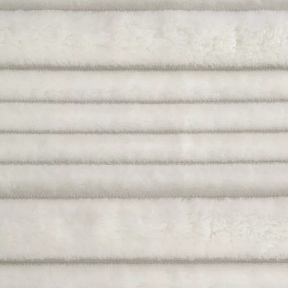 Koc narzuta Nina 220x200 flano 3D miękki Eurofirany 300 GSM biały