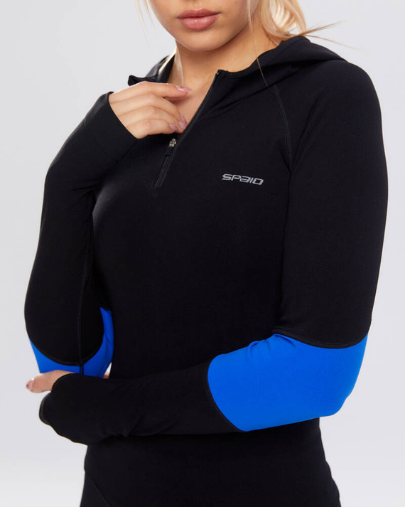 Adapt bluza sportowa damska Spaio cobalt/black 