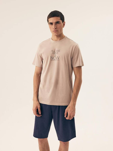 42632 Dreamer Piżama Męska Premium Henderson - beżowy