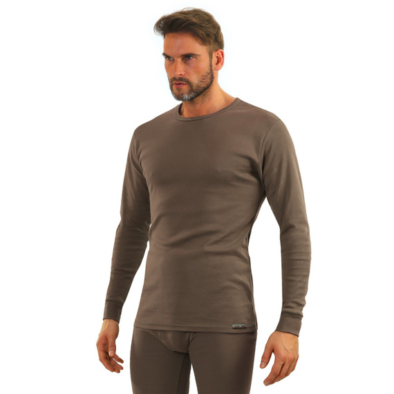 111 Podkoszulek bawełniany z długim rękawem Sesto Senso- grafitowy