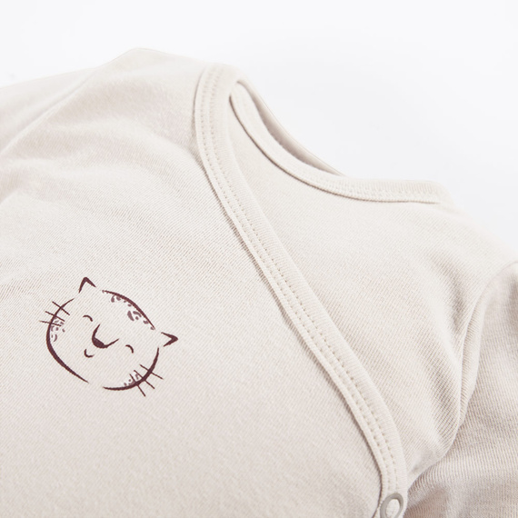 Animals Body rozpinane z długim rękawem Eevi - jasny beżowy