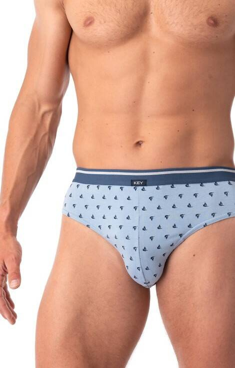 MPP 846 Slipy męskie Key - niebieski-granatowy