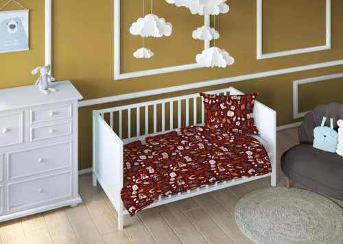 3503 B Kraina Snów Pościel dziecięca bawełniana czary mary Karo