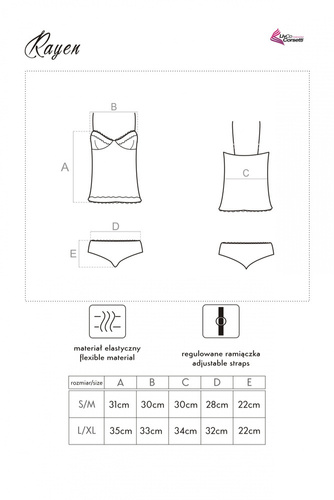 Rayen LC 90020 Dwuczęściowy komplet damski LivCo Corsetti Fashion