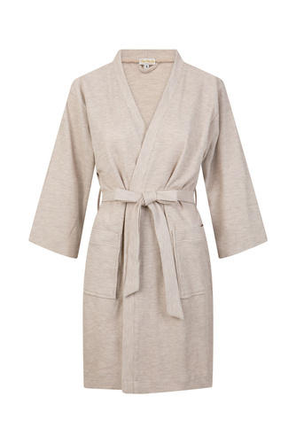 Frida Szlafrok damski ByShelly - beżowy