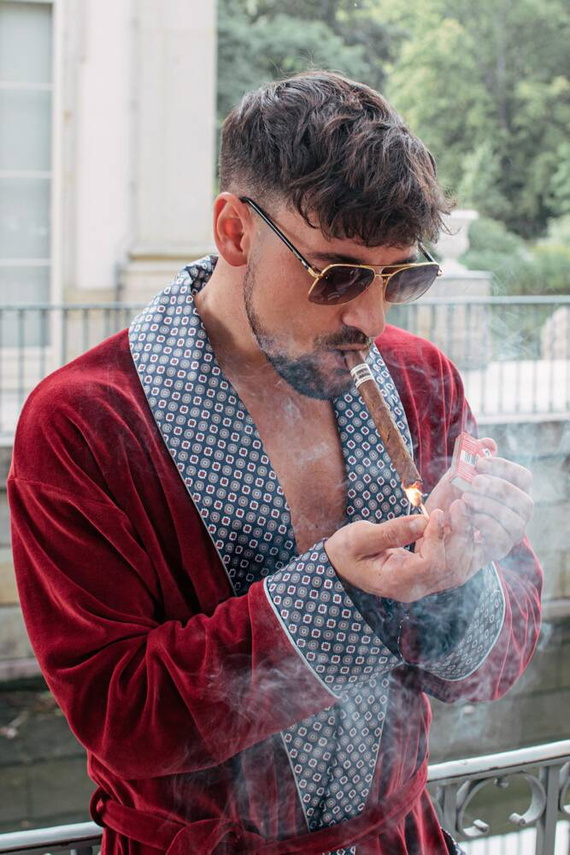 772 Bonjour szlafrok męski forex - bordo