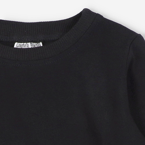 KAR-1013/CZA Bluzka chłopięca z długim rękawem Lagarto Verde czarny 