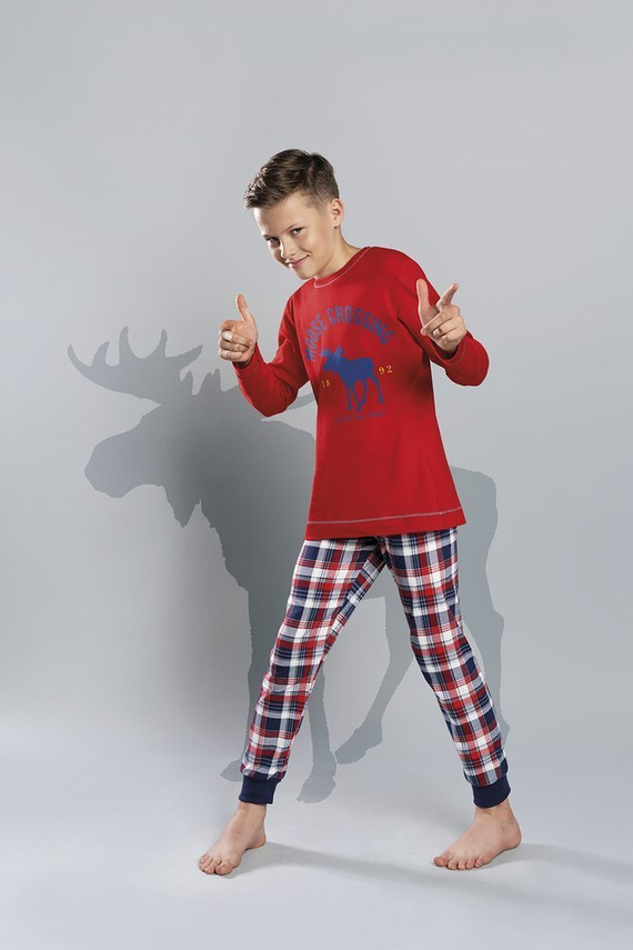 Olandia bawełniana piżama dla dziewczynki Italian Fashion- czerwona 