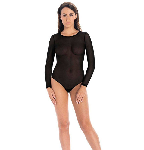 2422 Sophie Siateczkowe body damskie Teyli - czarny