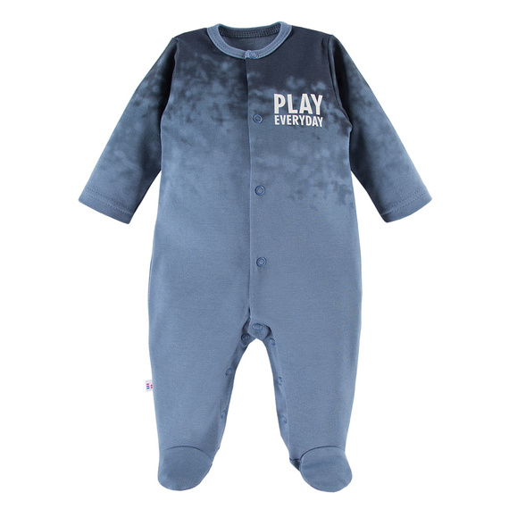 Jump Pajac niemowlęcy bawełniany Eevi - niebieski