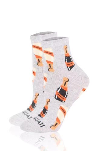 S153Z Prosecco Skarpety zakostki Italian Fashion - jasny melanż