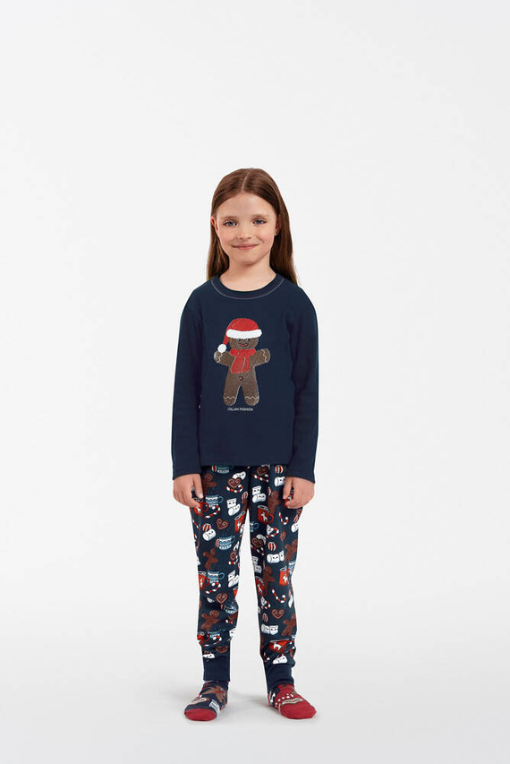 Makala Piżama dziecięca Italian Fashion - granatowy/druk 