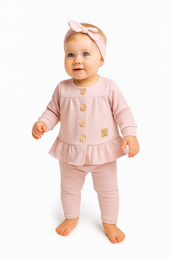 Tola Komplet niemowlęcy Martex pudrowy róż 