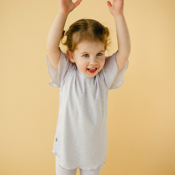 Meadow Bluzka z krótkim rękawem Eevi- fioletowa
