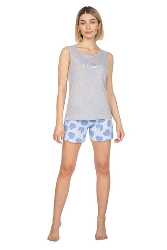 664 Piżama damska Regina  -szary