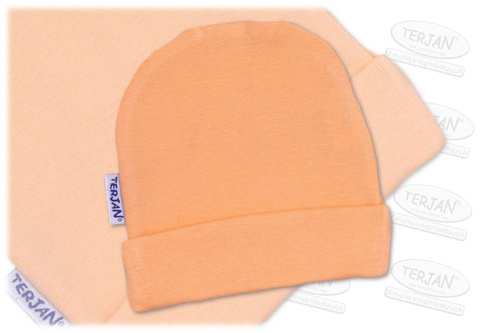 Czapka niemowlęca "Smerfetka" ozdobna - Zielony Terjan