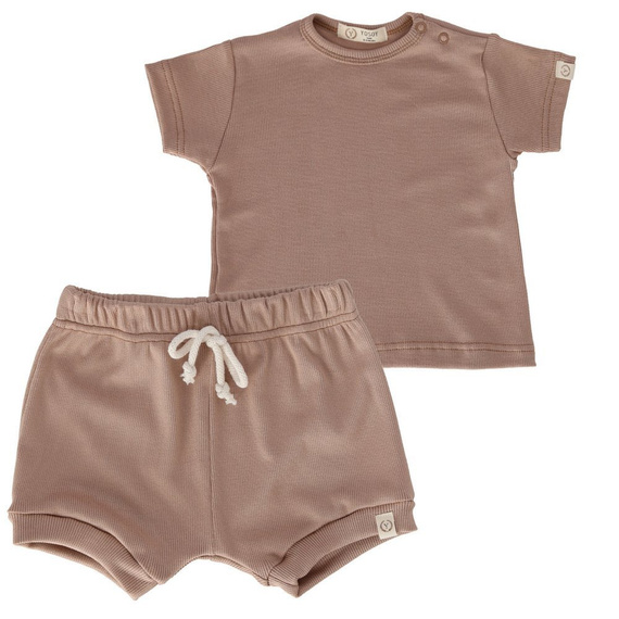BEIGE komplet koszulka + spodenki Yosoy beżowy