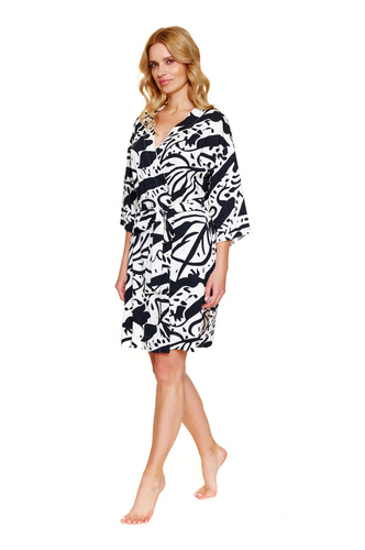 7311 Szlafrok damski Doctor Nap La Palma – wiskoza, modny print
