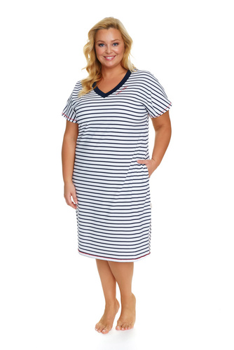 5368 Koszula Nocna Plus Size Doctor Nap - marine