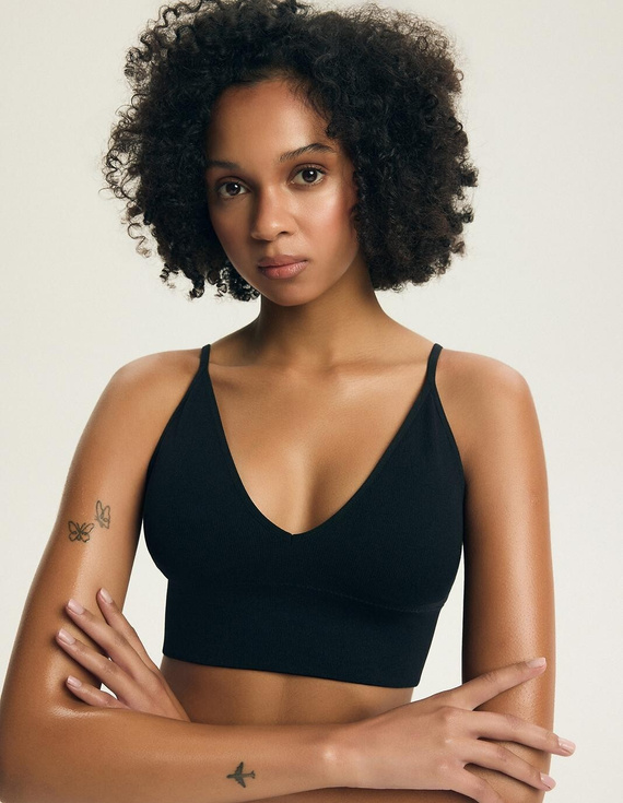 Biustonosz top bez fiszbin Henderson Arleen 2 44180 – miękki prążek 2-pak