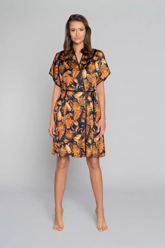 Monstera Szlafrok Damski Italian Fashion- druk