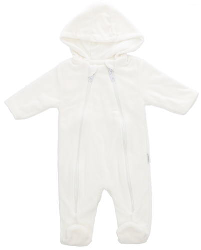 KB7171 Velvet kombinezon niemowlęcy Mamatti - biały