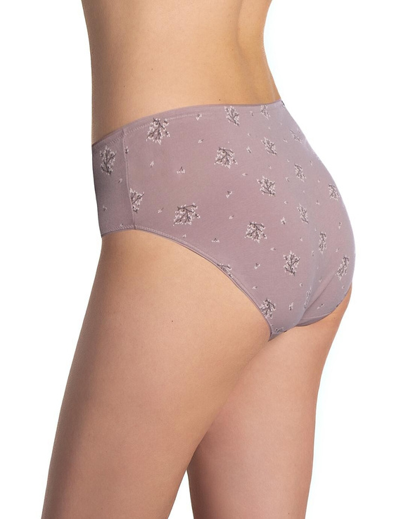 Figi Damskie Lama L-120 BI-110 Bawełniane Bikini 3-Pak Mocca Czarny Róż