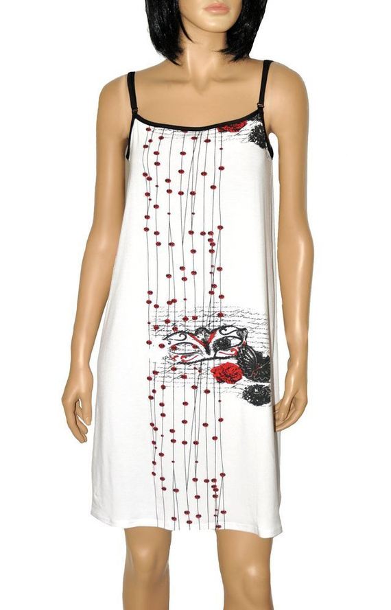 428 Alejandra III Koszula nocna na ramiączkach Forex - biały