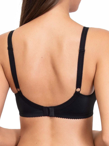 Donna 1962 Biustonosz miękki na fiszbinach z mikrofibry, bawełna, czarny