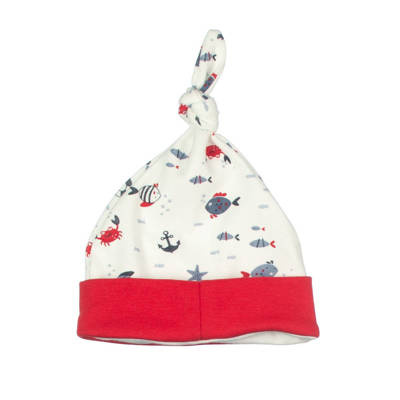 Rybki Czapeczka z węzełkiem Martex czerwony