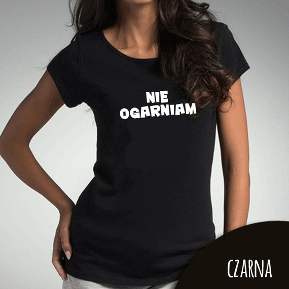 Bluzka dla mamy "NIE OGARNIAM" Moocha biały