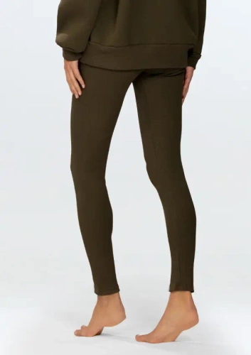 Oseye Legginsy długie DKaren - khaki