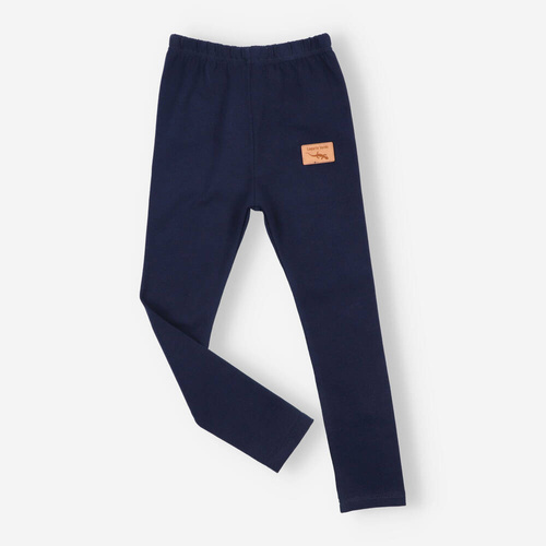 KAR-0041/GRA Legginsy dziewczęce Lagarto Verde - granatowy